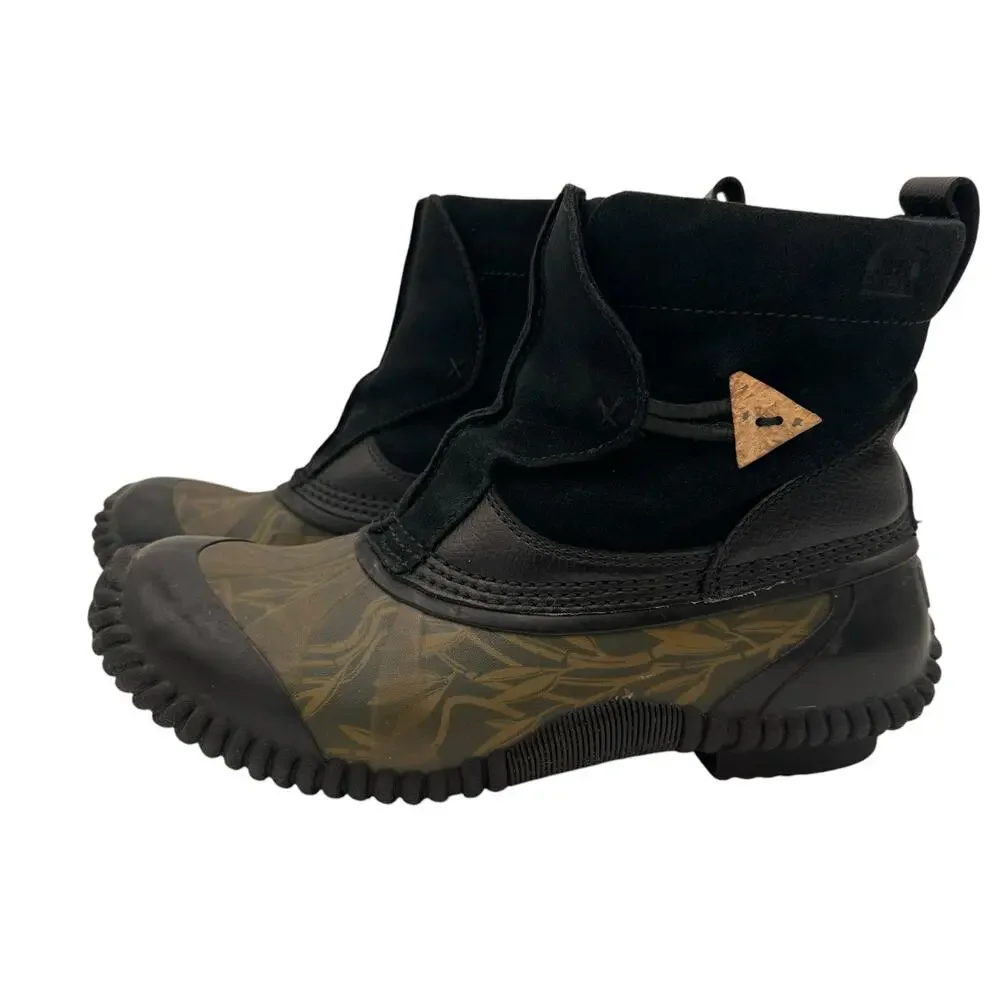 Sorel Women's Shibuya Suede Leather Green Grass Boots Size 7